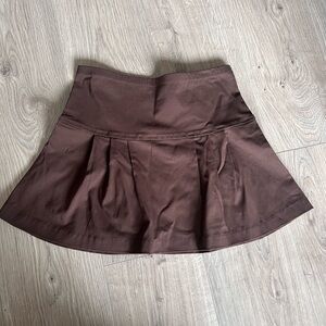 Brown forever 21 mini skirt
